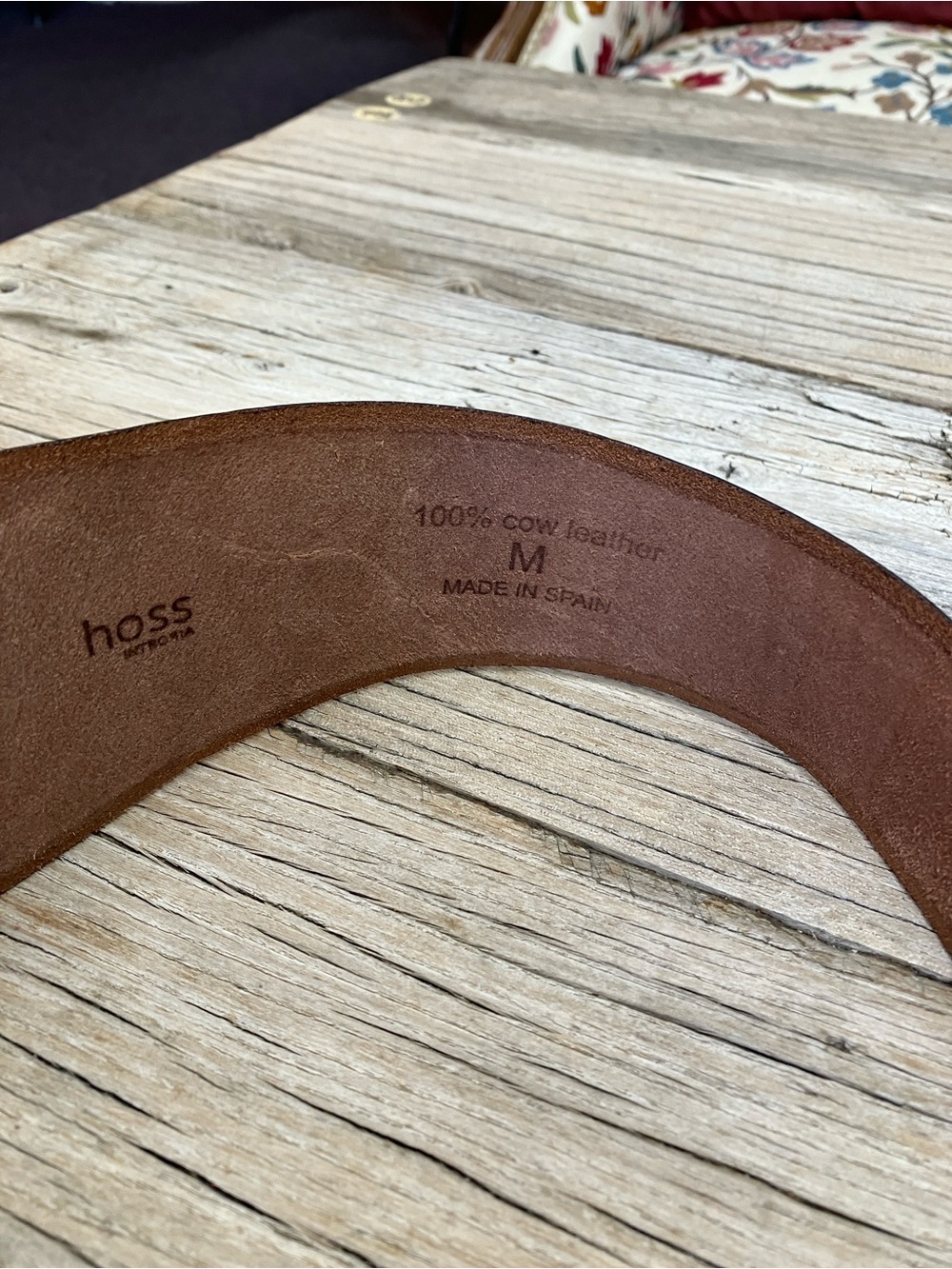 NWT Hoss Intropia Brown Leather Wide Waist Belt with Ring M - Picture 2 of 9